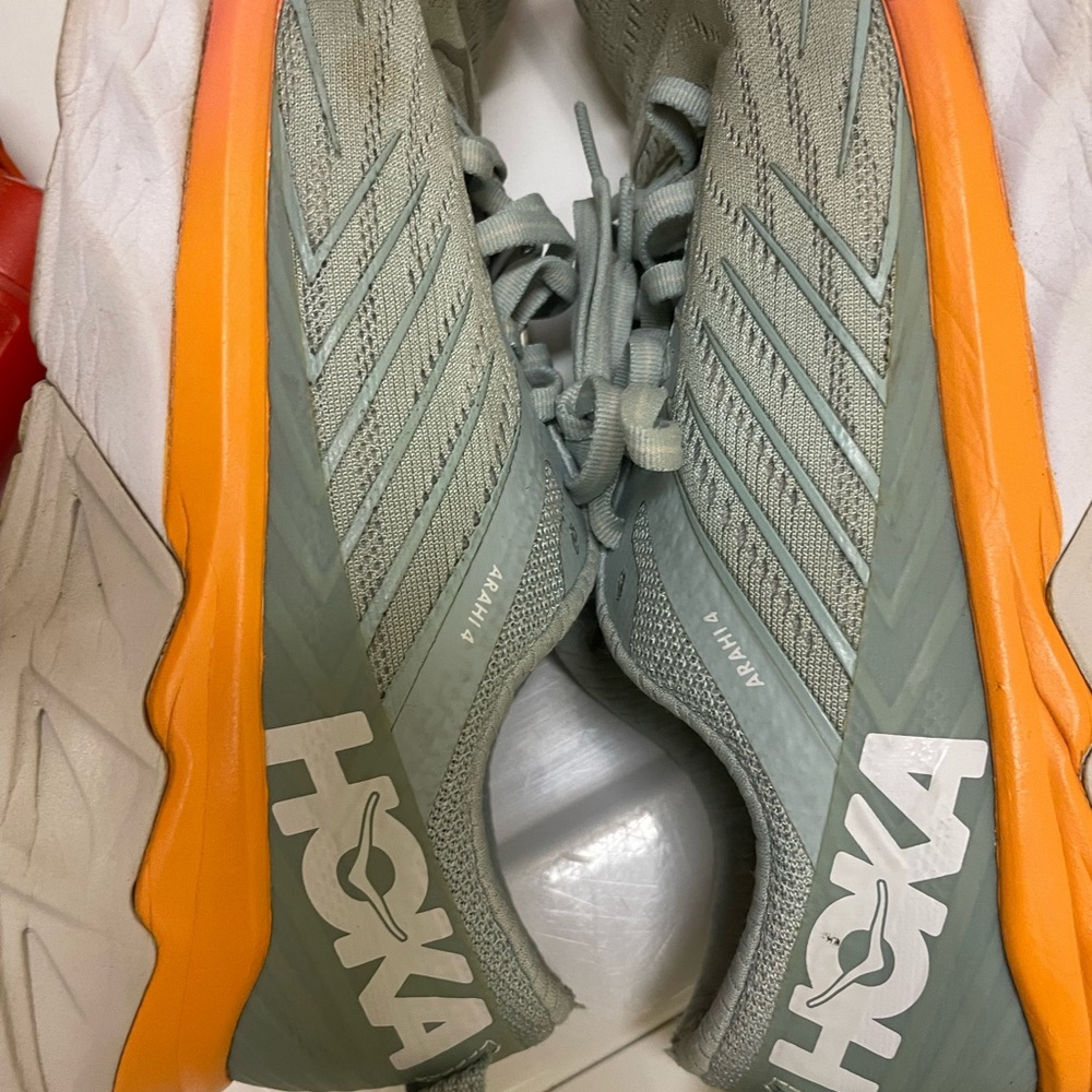 Hoka One One Light Gray Athletic Shoes